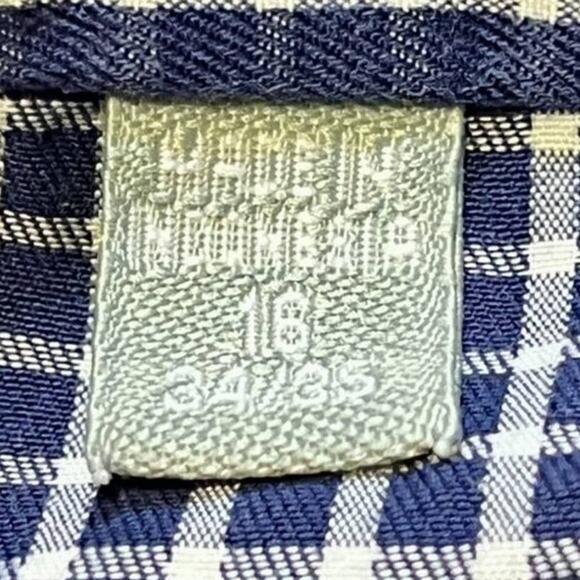 MICHAEL KORS Micro Plaid Button Front Shirt  Long sleeve Lightweight  SZ L - Picture 8 of 10